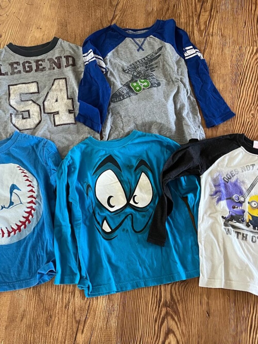 Boys' Size 5/6 Long Sleeve Shirt Bundle - 5pc